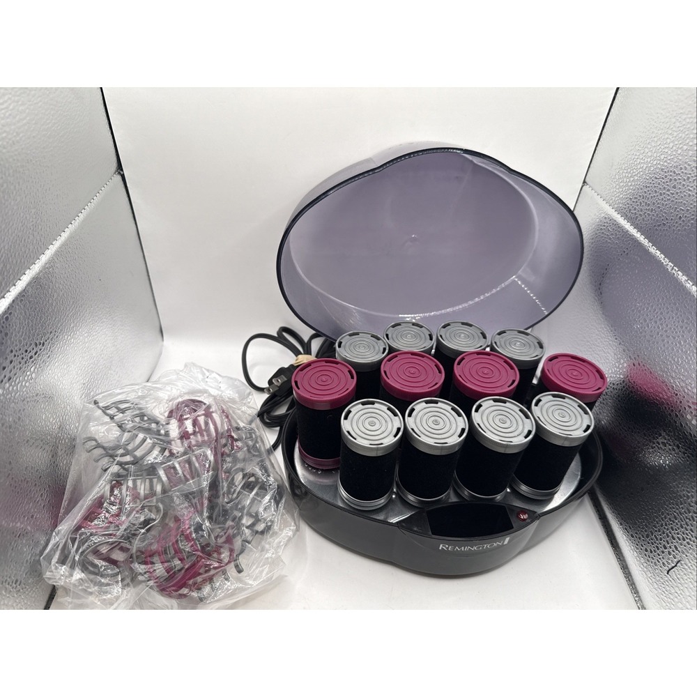 Remington Jumbo Curls Heated Hair Rollers Electric Curlers Model-H0747, Working